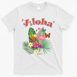 Aloha Flamingo Tropical T-Shirt