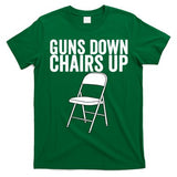 Alabama Guns Down Chairs Up Funny White Folding Chairs Fight T-Shirt