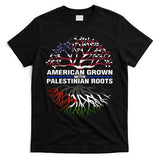 American Grown Palestinian Roots Palestine Flag T-Shirt