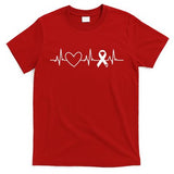 American Heart Disease Awareness Month Ribbon Go Red Heart T-Shirt