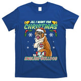 All I Want For Christmas Is A English Bulldog Santa Claus Meaningful Gift T-Shirt