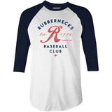 Akron Rubbernecks - Ohio - Vintage Defunct Baseball Teams - 3/4 Sleeve Raglan T-Shirt
