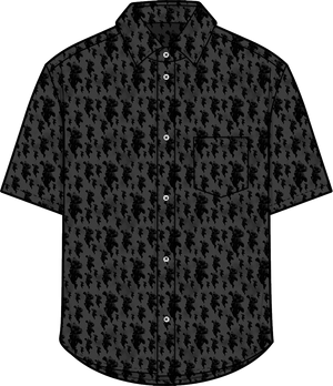 STREET FIGHTER - 'One Thousand Deaths' Button Up Shirt - Black (Sample)