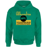 Alhambra Bowl - Sacramento, CA - Vintage Bowling Alley - Unisex Hoodie