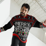 Premium Fleece Merry Christmas B*tches! Pj/ Christmas Sweatshirt