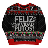 Premium Fleece-lined FELIZguy NAVIDAD PUTOS Sweatshirt
