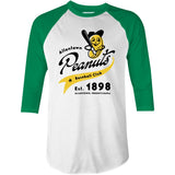 Allentown Peanuts - Pennsylvania - Vintage Defunct Baseball Teams - 3/4 Sleeve Raglan T-Shirt
