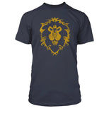 World Of Warcraft Cracked Alliance Logo Offcially Licesned Adult T Shirt