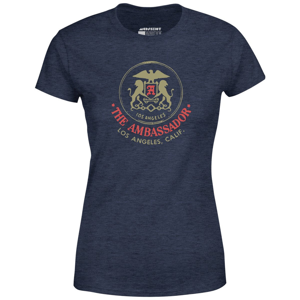 Ambassador Hotel - Los Angeles, CA - Vintage Hotel - Women's T-Shirt