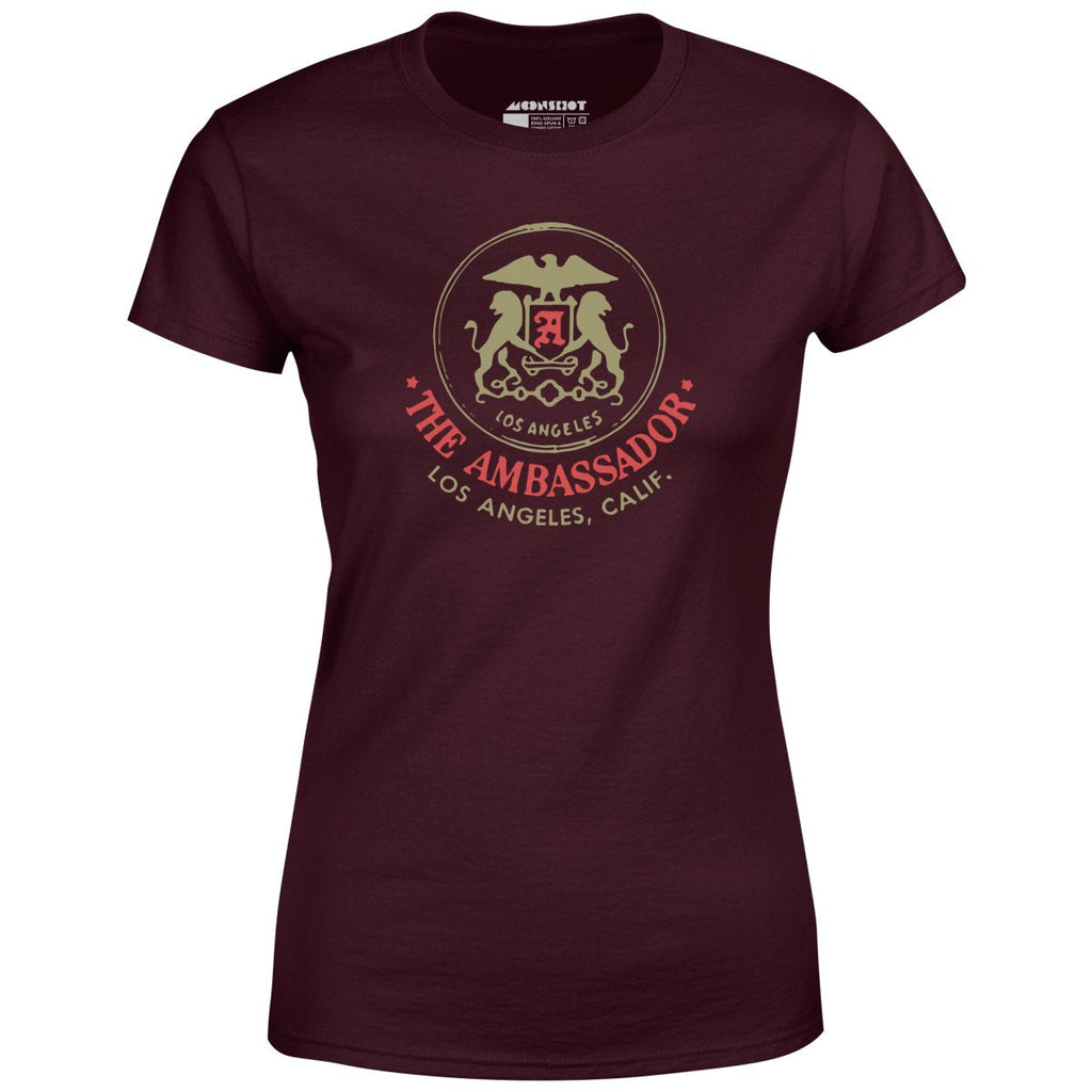 Ambassador Hotel - Los Angeles, CA - Vintage Hotel - Women's T-Shirt