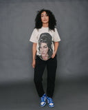 Amy Big Face Oversized Cream Tee