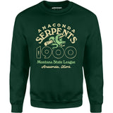 Anaconda Serpents - Montana - Vintage Defunct Baseball Teams - Unisex Sweatshirt