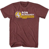 Anchorman - R. Burg. Name Tag T-Shirt