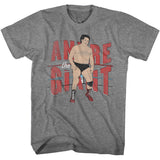 Andre The Giant - Andre The Giant Andre And Ropes Boyfriend Tee