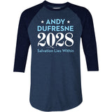 Andy Dufresne 2028 - 3/4 Sleeve Raglan T-Shirt