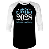Andy Dufresne 2028 - 3/4 Sleeve Raglan T-Shirt