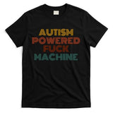 Autism Powered Fck Machine Funny Retro Vintage T-Shirt