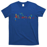 Autism Puzzle Heartbeat Heart Autism Awareness Colorful Mom T-Shirt