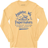 Appleton Papermakers - Wisconsin - Vintage Defunct Baseball Teams - Long Sleeve T-Shirt