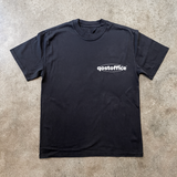 QOSTOFFICE 'ICED COFFEE' EVERYDAY ESSENTIAL HEAVYWEIGHT BLACK T-SHIRT