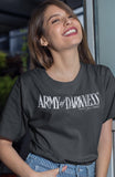 Army Of Darkness - Darkness White Logo Boyfriend Tee