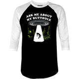 Ask Me - 3/4 Sleeve Raglan T-Shirt