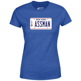 Assman New York License Plate - Women's T-Shirt