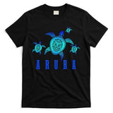 Aruba Sea Turtle Tribal Pattern Scuba Diving Diver Aruba T-Shirt