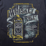 OLD WHISKEY RULES HEAVYWEIGHT BLACK TSHIRT