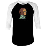 Awkward Look Monkey Meme - 3/4 Sleeve Raglan T-Shirt