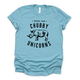 Save the Chubby Unicorns Graphic Tee040(Dtf)