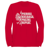 Pierogi Kielbasa Paczki Repeat Women's Sweatshirt