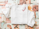 Love Sweatshirt, Valentines Sweatshirt, Embroidered