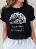 Moonlight Palm Tree Graphic Tshirts Unisex T-shirt, Sweatshirt, Hoodie, Long Sleeve Tee