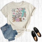 Faith Simply Blessed Cross Graphic Tee