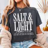 Salt & Light  Christian T-Shirt | Comfort Colors Unisex T-shirt, Sweatshirt, Hoodie, Long Sleeve Tee