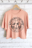 Adventure Awaits Camp S'more Graphic Long Crop Top