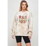Holly Jolly Christmas Graphic Tee Tie Dye