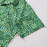 Hawaiian Shirt For Men Lucky Three-leaf Clover Shirt Camp Collar 100% Cotton