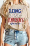 Long Live Cowboy Bandana Mineral Graphic Tshirts
