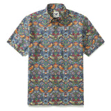 Mens Strawberry Thief Shirt 100% Cotton Hawaiian Shirt Designer Morris Button-down Shirt