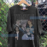 Jimin Vintage Retro Kpop T-Shirt - Bias Gift Christmas Tee