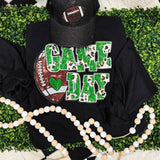 Green Football Leopard & Sequins Sweatshirt