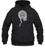Citrussy Cover In B&W Hooded Sweatshirt