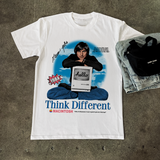 STEVE JOBS 'THINK DIFFERENTLY' HEAVY WHITE T-SHIRT