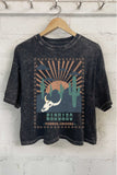 Sacuaro Cactus Graphic Mineral Washed Crop Top