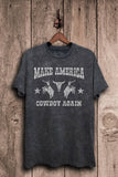 Make America Cowboy Again Graphic Top