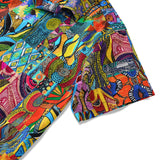 Men's Hawaiian Shirt African Print Shirt 100% Cotton Short Sleeve Camp Collar Aloha Shirt