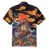 Japanese Ukiyo-e No. 5 By RLoN Hawaiian Shirt for Men Short Sleeve Camp Collar Shirt