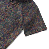 Men's Hawaiian Shirt Short Sleeve Button-down 100% Cotton Green Aloha Vintage Botanicals